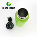 900ml Matt Green Color Double Wall 304 Stainless Steel Sport Bottle With Directing Drinking  Lid